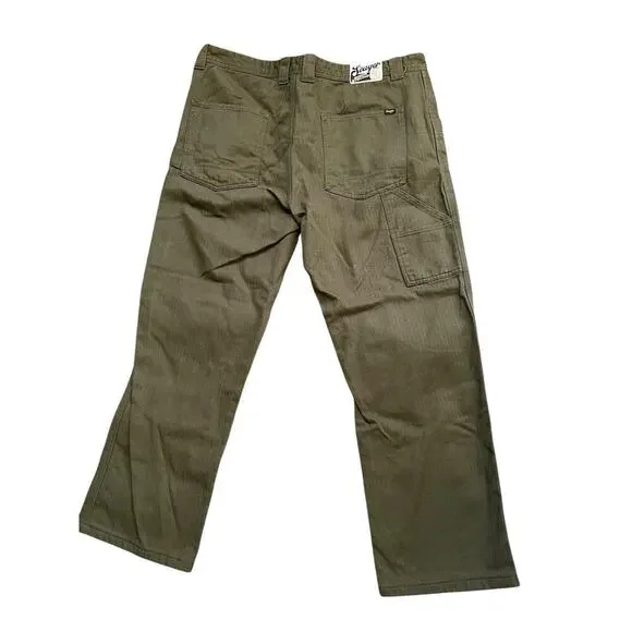 Seager Company Bison Canvas Pant Tobacco Brown Men’s 38 Relaxed - Picture 2 of 5